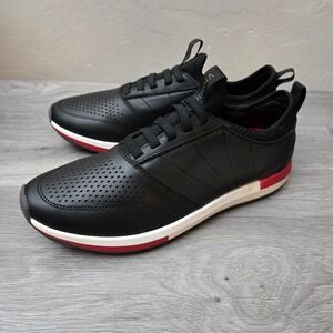 Vionic Black Sneakers 9.5 Trent Perforated Leather Active Low Top Sneaker